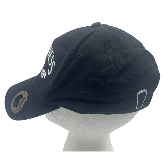 Guinness 1759 Black Baseball Cap Bottle Opener  Adjustable Strap Vintage - Picture 2 of 11